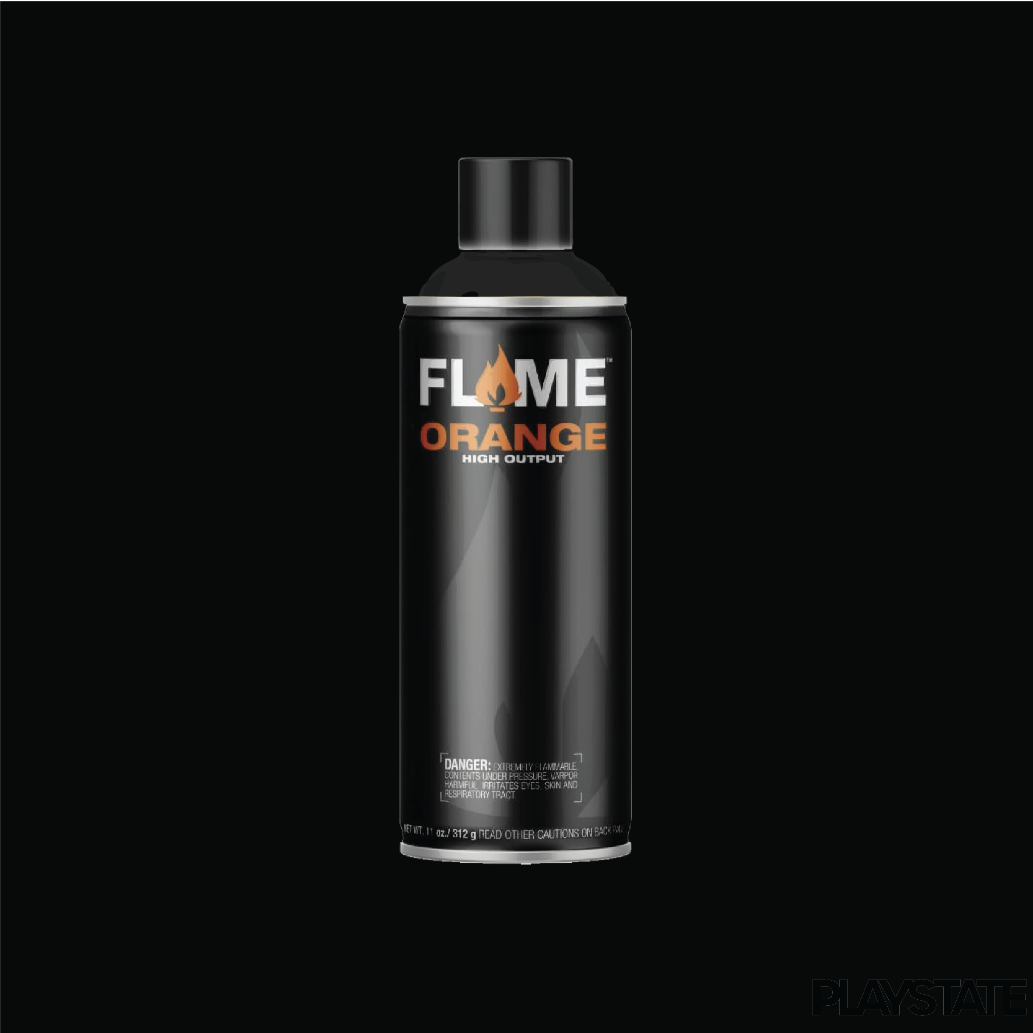 Flame Orange - Thick Black