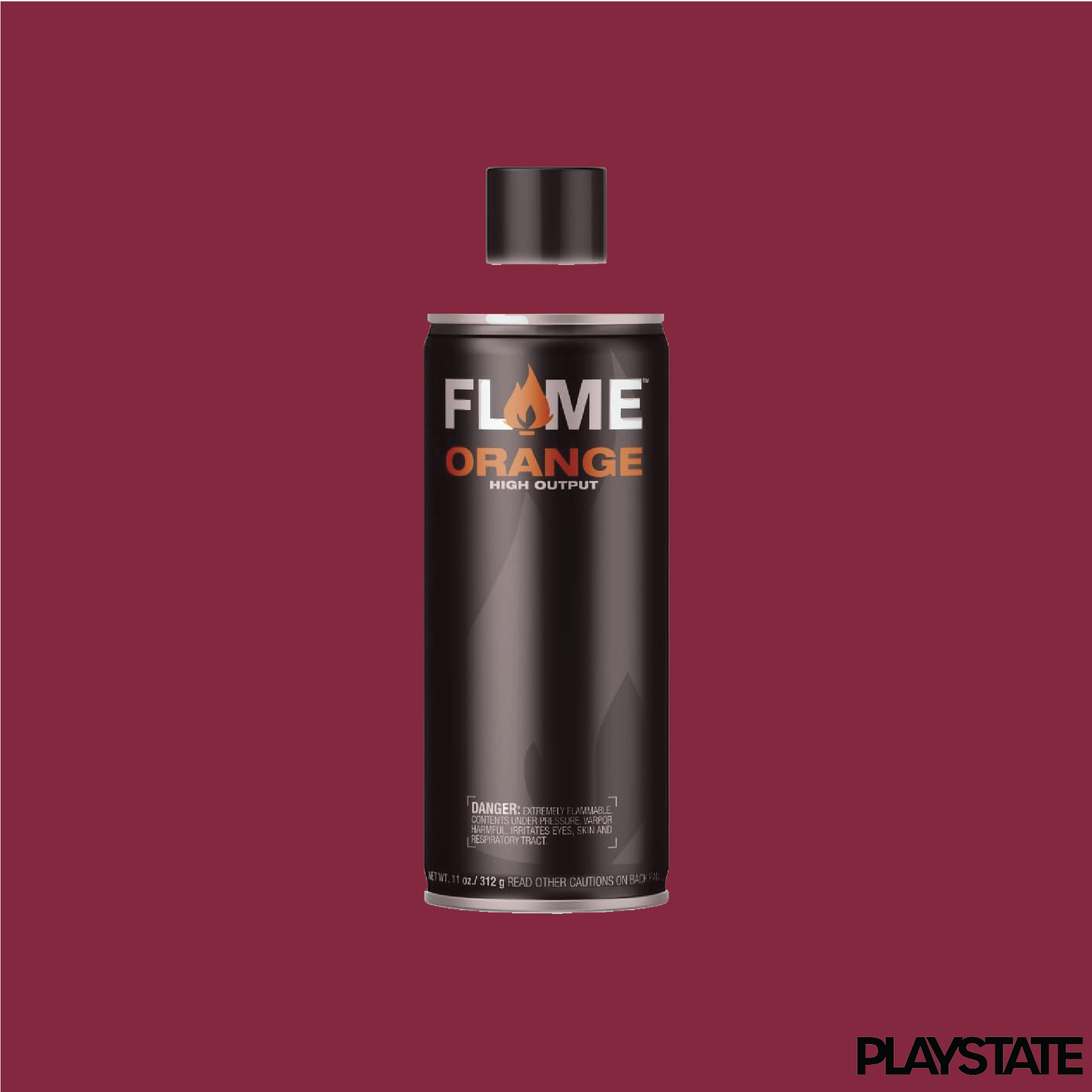 Flame Orange - Burgundy