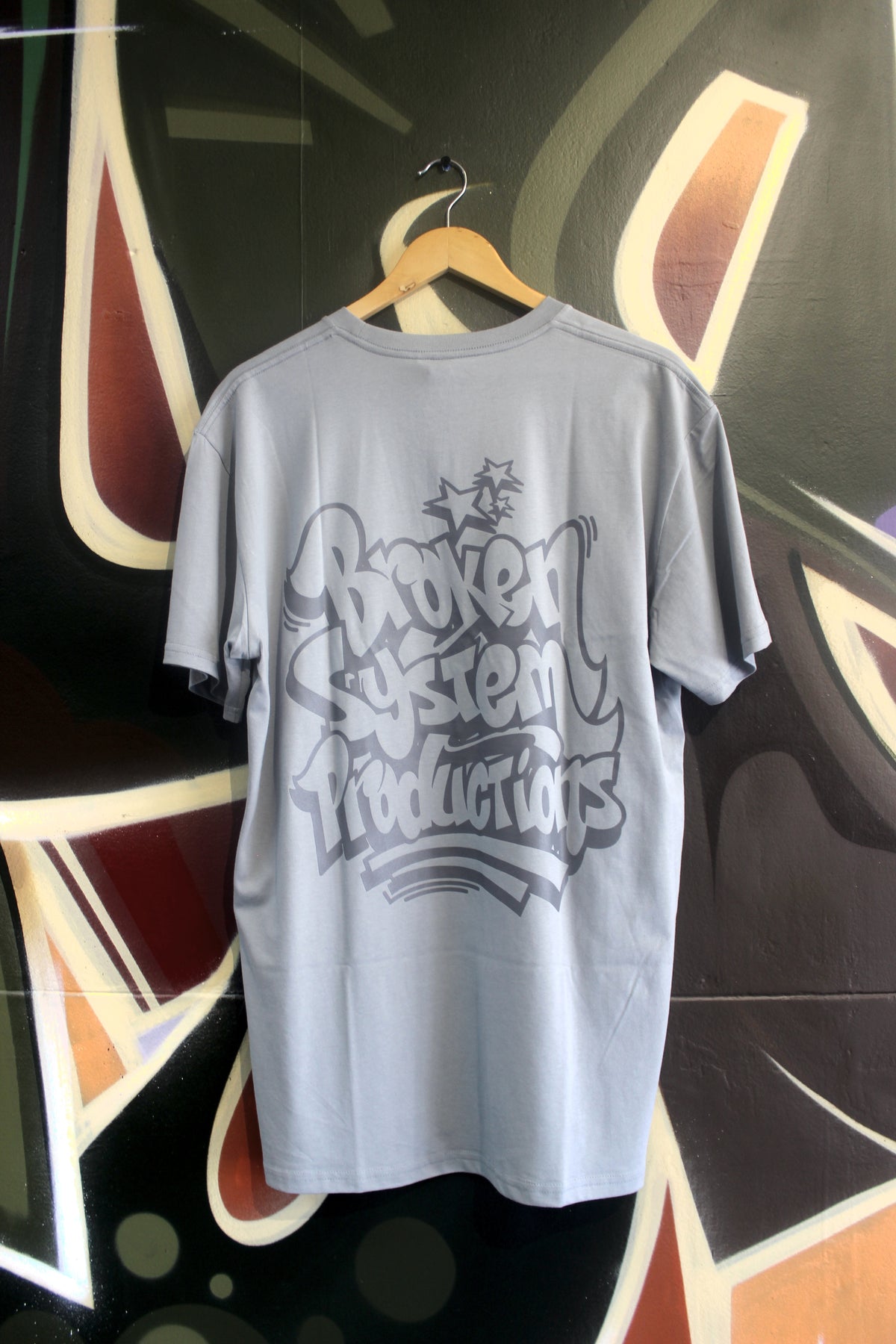 Broken System Productions Tee - Light blue