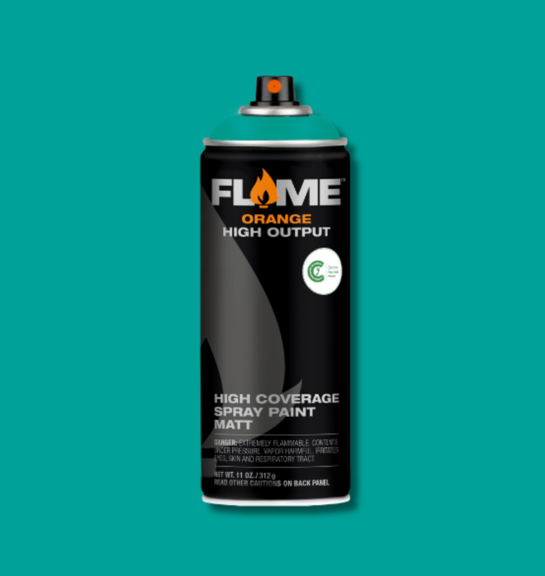 Flame Orange - Lagoon Blue Dark