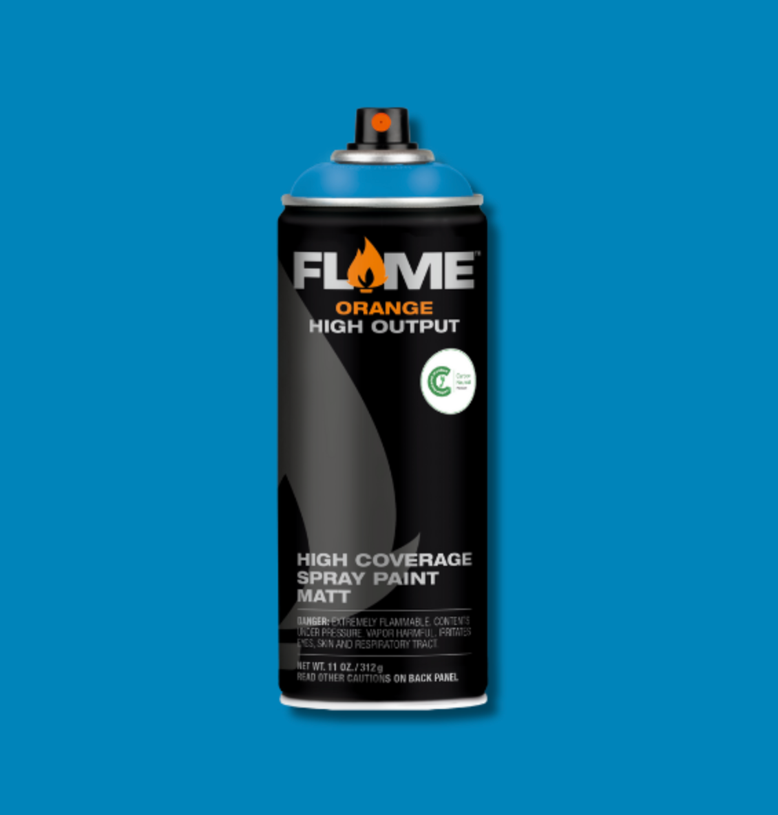 Flame Orange - Crazy Blue